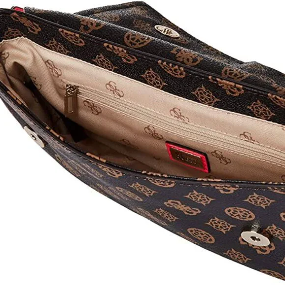 Guess "Brightside" Shoulder Bag in Brown Multi - Picture 7 of 8